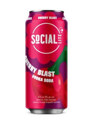 Social Lite Cherry Blast Vodka Soda